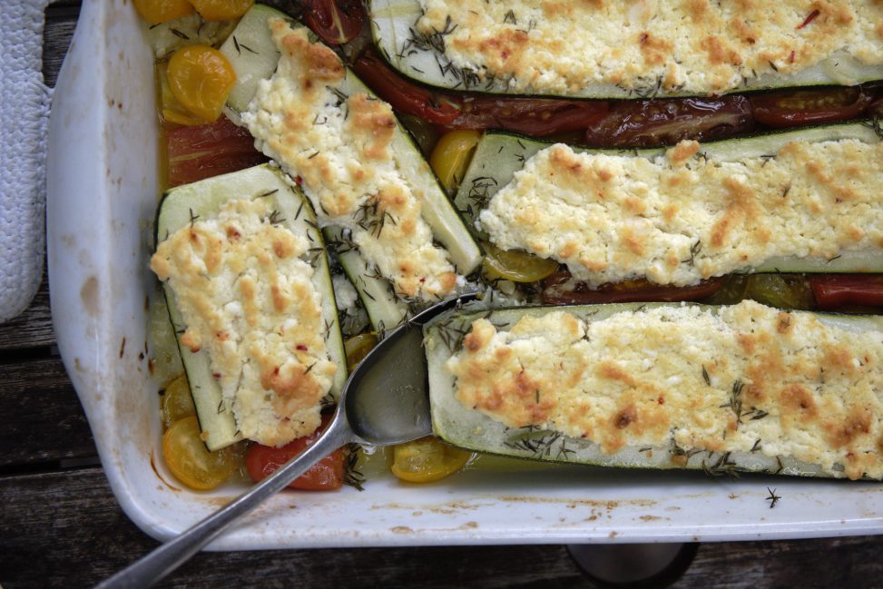 gefüllte zucchini